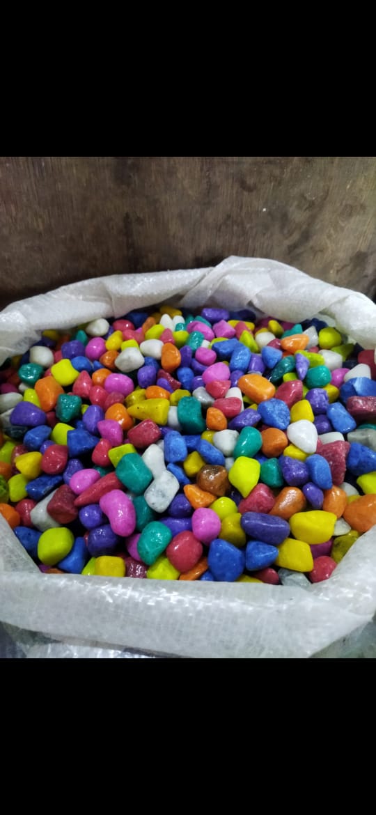 colour stone for aquarium decoration
