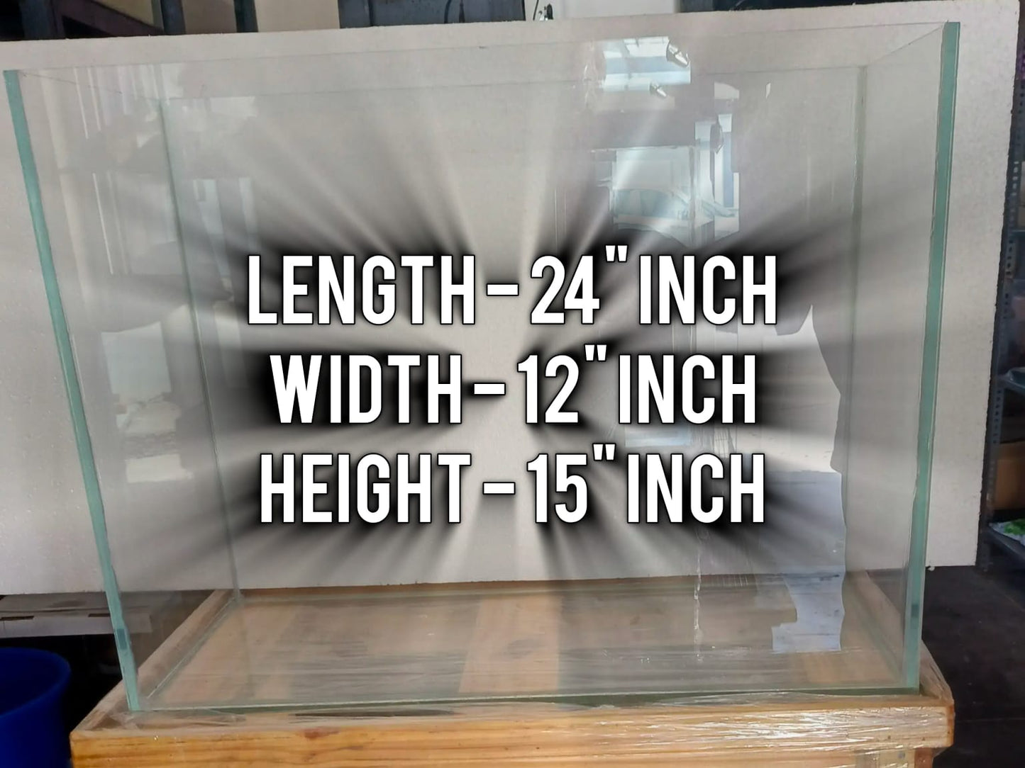 Aquarium Glass Tank 24*12*15" inch