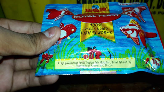 freeze dried tubefix worms 10g pouch