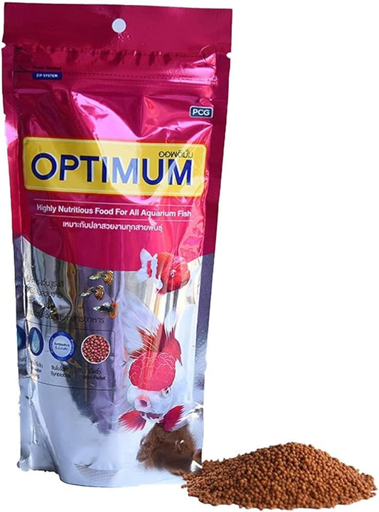 optimum fish food 100g pouch