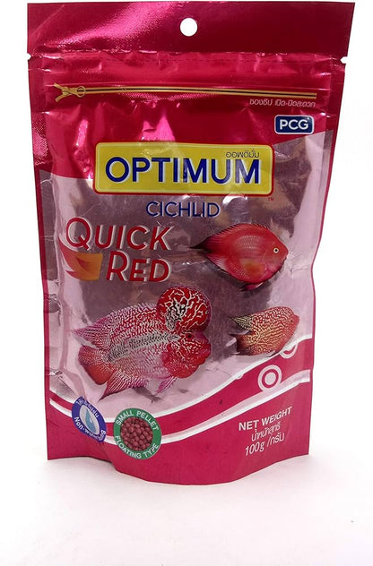 optimum cichlid fish food 100g pouch