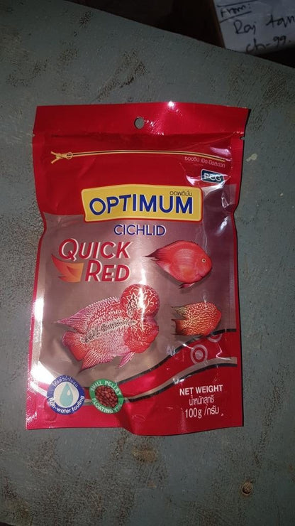 optimum cichlid fish food 100g pouch