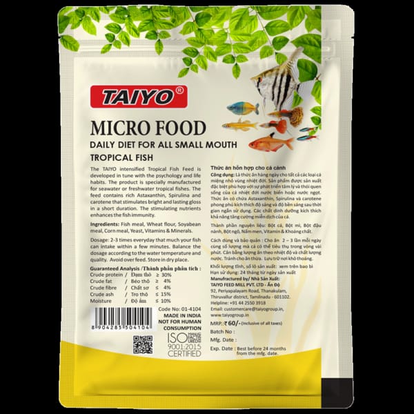 taiyo micro food 20g pouch